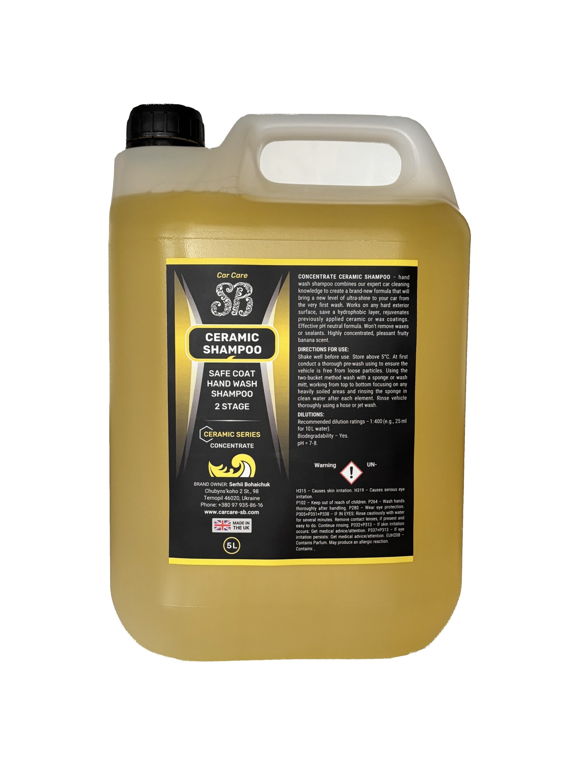 Керамічний ручний шампунь 5000ml. Концентрат - CarCare-SB Ceramic Shampoo