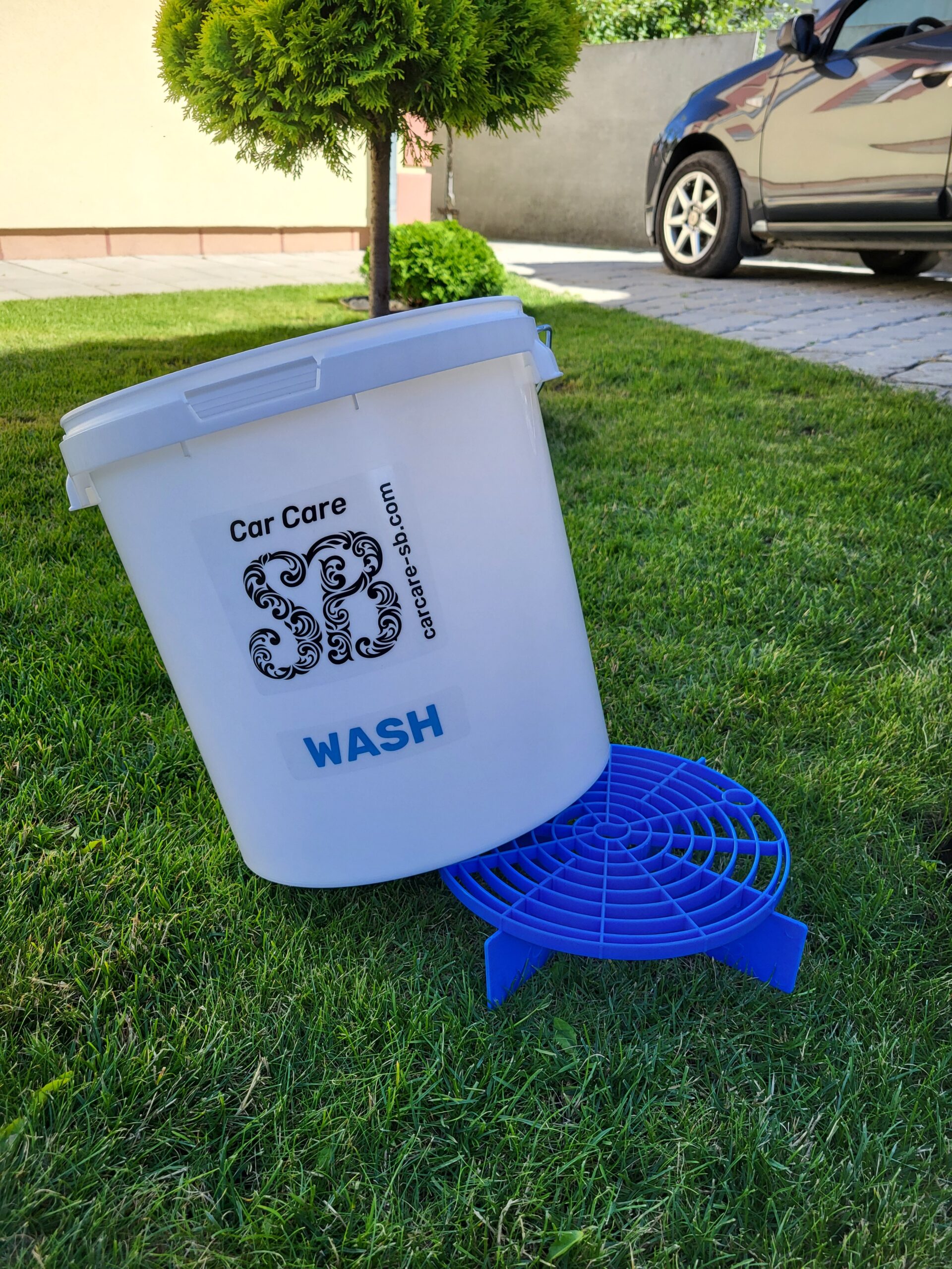 Фірмове відро та cітка для ручного миття шампунем - CarCare-SB Wash Bucket