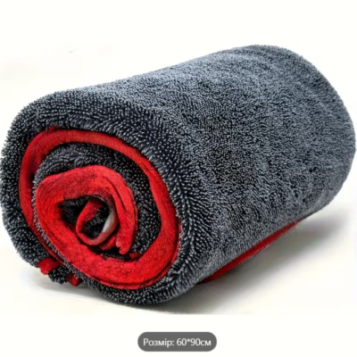 Мікрофібровий рушник для сушки авто 60x90см. - CarCare-SB TWISTED LOOP 600 gsm